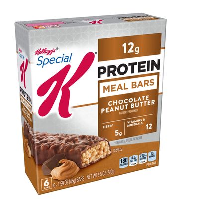 Special K Protein Meal Bars, Chocolate Peanut Butter, 9.5 oz (6 Count)(Pack of 6)