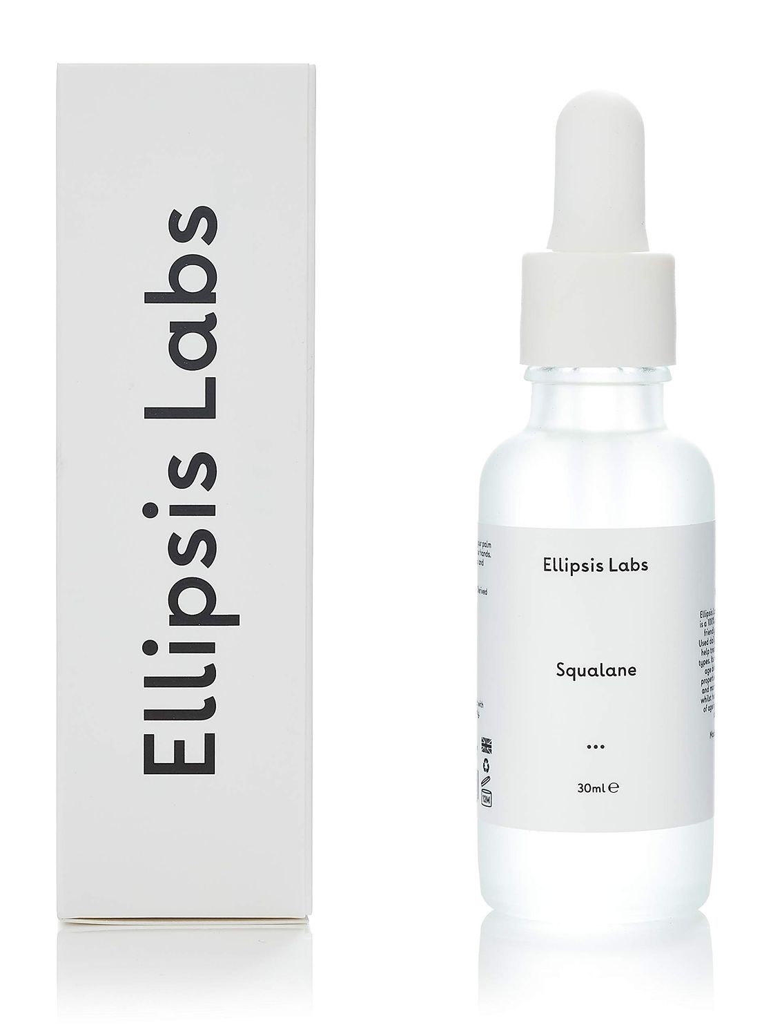 Ellipsis Labs Squalane Oil, 100 Natural Olive derived Squalane Oil, a Deep Moisturizer for targeting Dry Skin with Anti-Aging Properties (1oz 30ml)