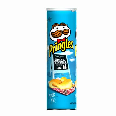 Pringles Potato Crisps Super Stack, Salt Vinegar, 6.38-Ounce Tubes (Pack of 14)
