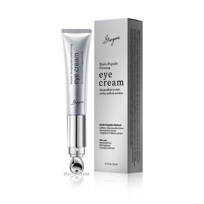 Crogooe Eye Cream Electric Wrinkle Eraser Massaging Eye Cream Multi-Peptide Firming Caffeine Anti-Aging for Puffiness Bags Under Eyes