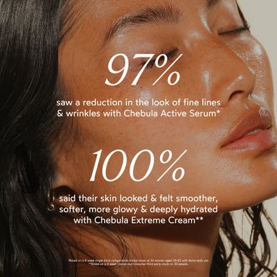 True Botanicals Deep Hydration Renewal Set Anti-Aging Reduce Fine Lines Increase Hydration Contains Renew Nourishing Cleanser, Chebula Active Serum, and Chebula Extreme Cream Gift Set