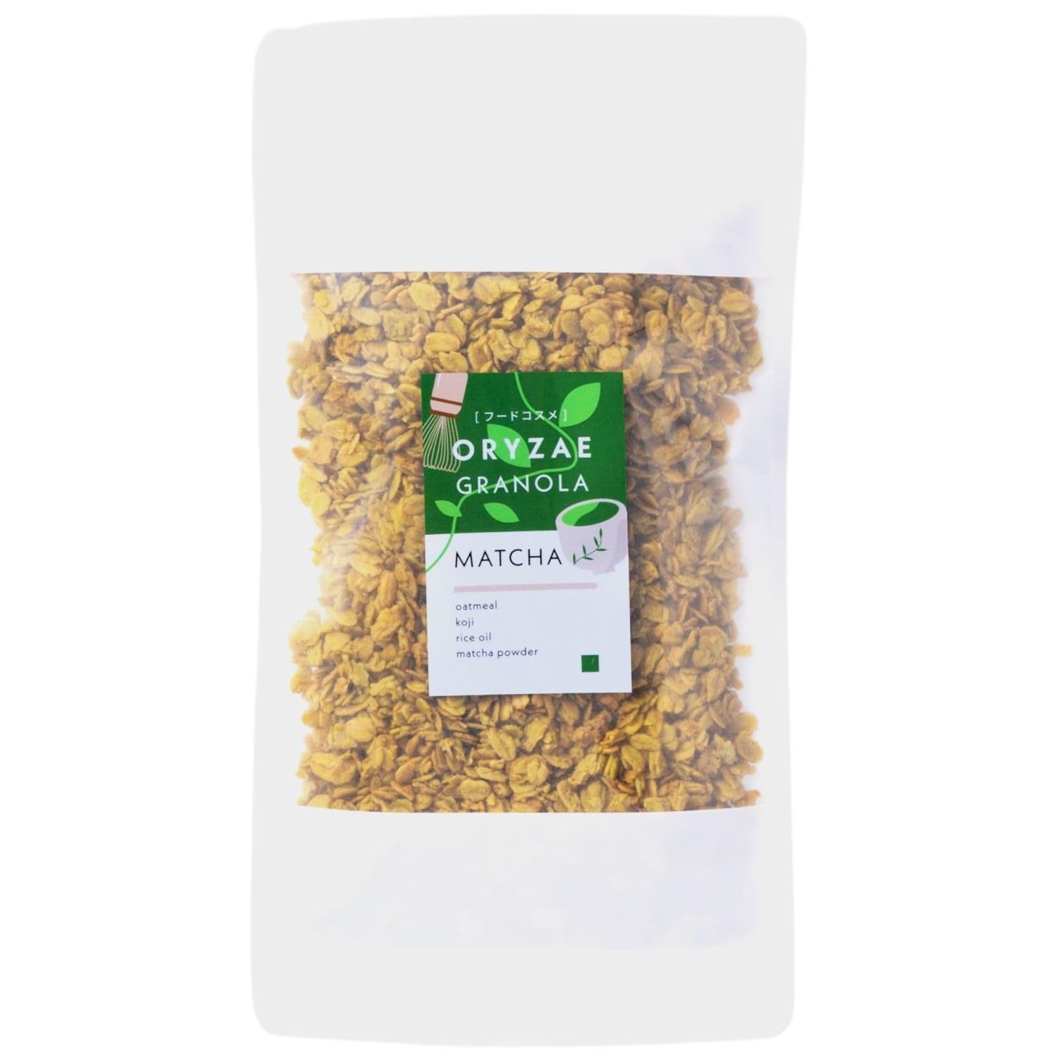 Koji Granola Matcha 7.05oz (200g), No added sugar, Sweetened with rice koji, Made in Japan, Oatmeal, Cereal