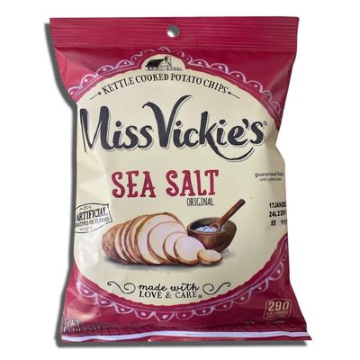 The Snack Store Bundle Miss Vickie&#39;s Sea Salt Original Potato Chips, Pack of 8 (1.875 Oz oz Bags)