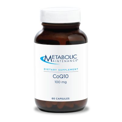 Metabolic Maintenance CoQ10 Capsules - 100mg CoenzymeQ10 with Vitamin C - Antioxidant, Immune, Energy Cardiovascular Support (60 Capsules)