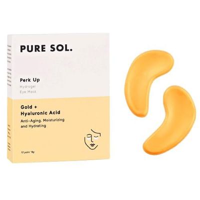 PURE SOL Hydrogel Gold Under Eye Mask - Hyaluronic Acid, Retinol - Anti-aging, Moisturizing and Hydrating - 12 Pairs Eye Patches for Puffy eyes, Dark Circles - Gifts for Women. Gifts for Mom