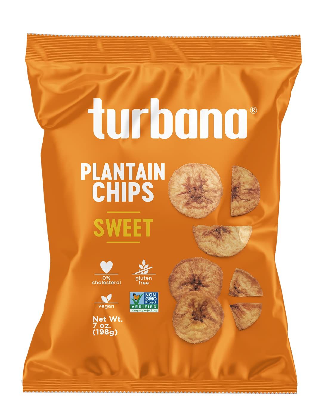 Turbana Plantain Chips Sweet - Box of 5 x 7oz bags