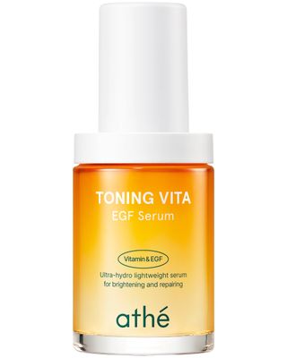 ATHE Toning Vita EGF Serum - Korean Skin Repairing Serum with Vitamin C - Hydrating Soothing Hypoallergenic Ampoule for Day Night Use, 1.01 fl.oz.