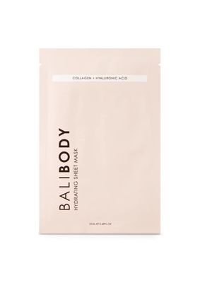 Bali Body Hydrating Sheet Mask Serum Drenched Mask with Hyaluronic Acid, Niacinamide and Collagen Intense Hydration, Luminous Results Under 10 minutes 100 Vegan, Cruelty Free, Aus Made (1 Pack)