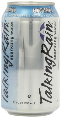 TalkingRain Sparkling Water, Natural, 12-Ounce Cans (Pack of 24)