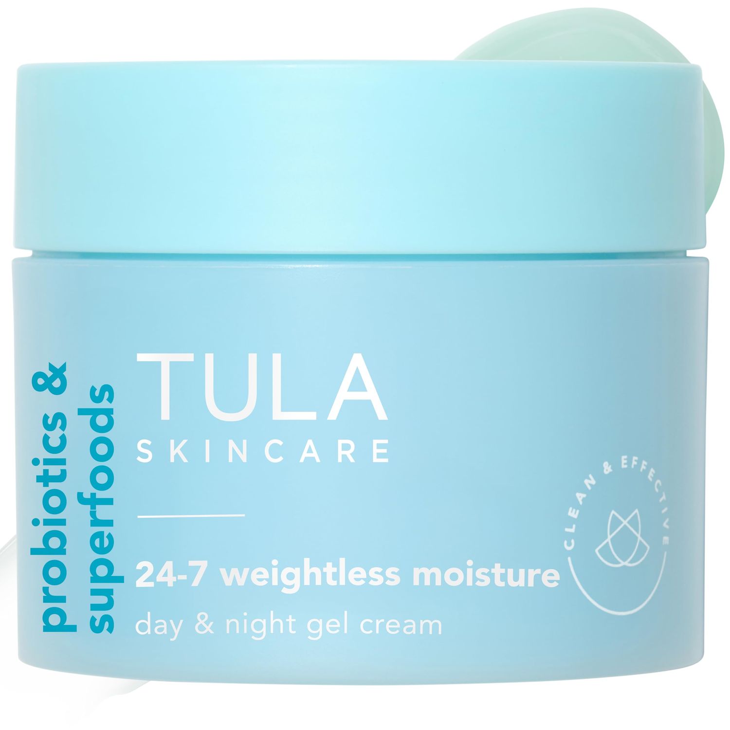 TULA Skin Care 24-7 Weightless Moisture Hydrating Day Night Cream - Supersize, Anti-Aging Lightweight Gel Cream Moisturizer for Face, Contains Watermelon Blueberry Extract, 3.4 oz.