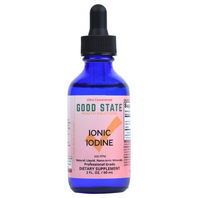 Good State Liquid Ionic Potassium Iodide Supplement Glass Bottle Vegan 150 mcg per 10 Drops 118 Servings Supports Thyroid Health, Energy, Immunity, Metabolism 2 oz.