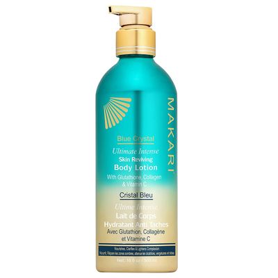 Makari Ultimate Intense Blue Crystal Skin Reviving Body Lotion 16.8 oz Body Lotion with Glutathione Collagen Body Moisturizer and Body Cream with Vit C Body Skin Care Product for Women Men