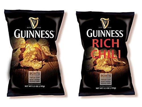 Burt&#39;s Guinness Chips - COMBO pack of Regular and Chili flavors