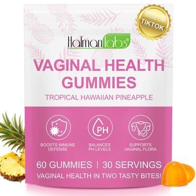 Pineapple Flavor Vital Vaginal Probiotics Source Health Feminine Gummies for Women, PH Balance for Women, Improve Immune, Women&#39;s Vaginal Health Supplement, 60 Count (Pack of 1)