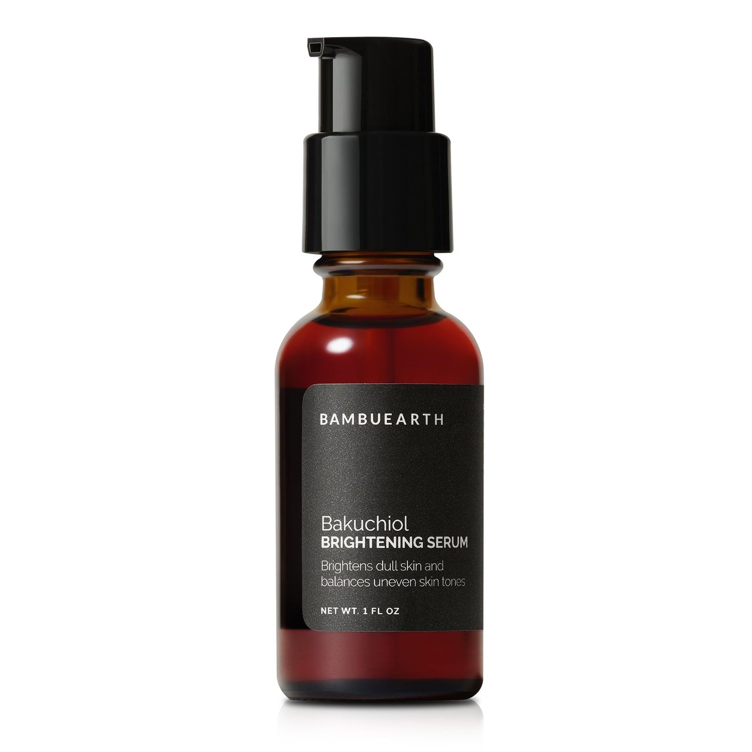 Bambu Earth Bakuchiol Brightening Serum, Retinol Alternative Skin Care (1 Fl Oz) - Organic Ingredients, Rosehip Seed Oil, Buriti Oil, Sea Buckthorn Antioxidants - Anti Aging Skin Serum for Face