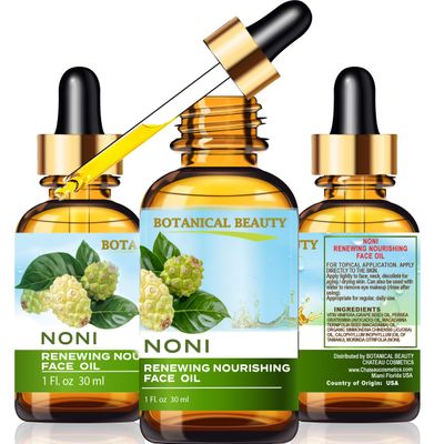 Botanical Beauty NONI RENEWING NOURISHING FACE OIL 100 Natural. Grape Seed, Avocado, Macadamia, Organic Jojoba, Tamanu, Noni Oils. Anti-aging, Hydrating, Moisturizing, Nourishing, Rejuvenating