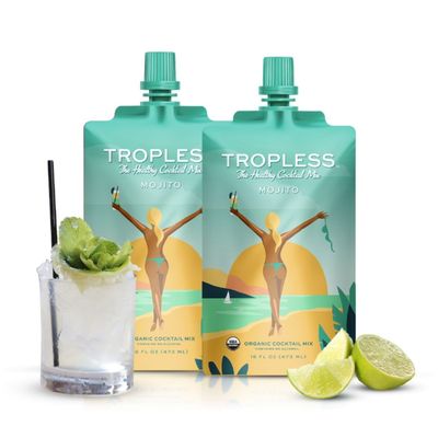 Tropless, Mojito Mix - Sugar Free Sweetener, Organic, Gluten Free, Low Carb - Mocktails Non-Alcoholic Drinks and Cocktail Mixers - Healthy Drinks for Adults, Vegan, Non-GMO - 2 Pack (Makes 10 Drinks)