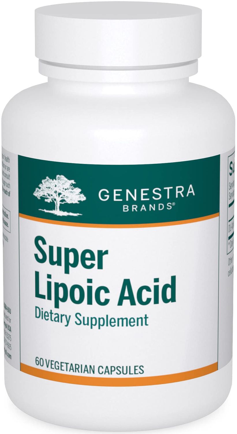 Genestra Brands Super Lipoic Acid - Alpha Lipoic Acid to Support Metabolism Anxtioxidants - 60 Capsules