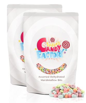 Sarahs Candy Factory Assorted Dehydrated Marshmallow Bits in Resealable Bag, 2lb