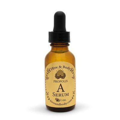 Hive Body Vitamin A Facial Serum with Royal Jelly, Jojoba Oil, Propolis, Argan Oil and Carrot Seed Oil, Locally Sourced by California Family Owned Bee Farmers with All Natural Ingredients 1 fl oz