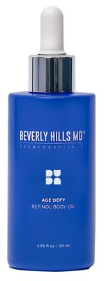 Beverly Hills MD Age Defy Retinol Body Oil- Reduce Wrinkles, Lift, Firm Tighten Skin wMarula- Hydrate Crepey Skin Support Collagen- Anti-Aging for Sagging Skin- Chest, Neck, Arms, Hands, Thighs