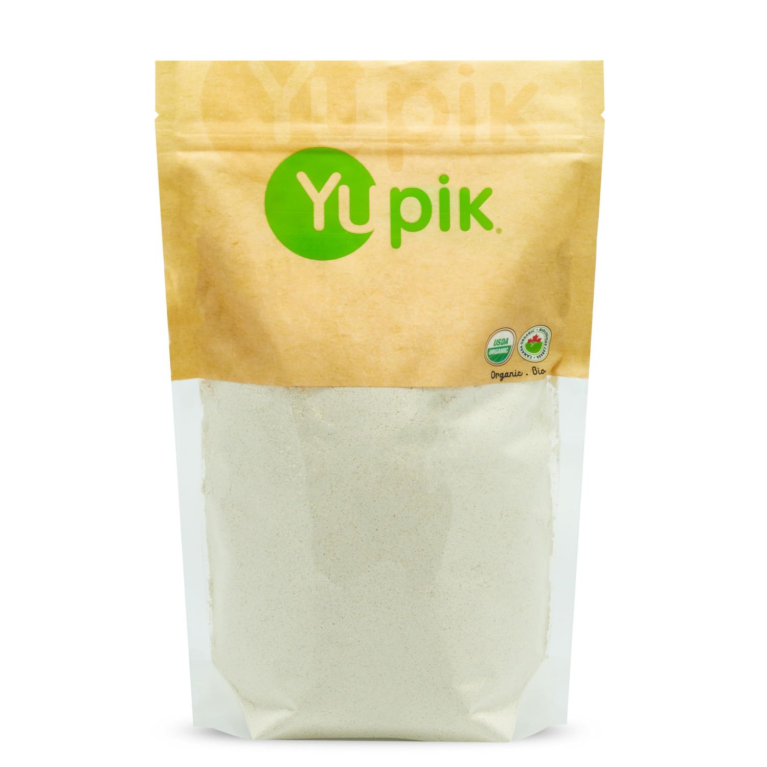 Yupik Organic Oat Flour, Gluten-Free, 2.2 lb (35.2 oz), Non-GMO, Vegan, Kosher, Finely Ground Whole Grain Oats, Salt-Free, Oil-Free, Fine Meal, Good Source of Fiber, Ideal for Baking Cooking