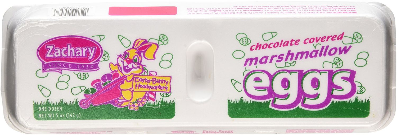 Chocolate Covered Marshmallow Eggs 1 Dozen5oz (Pack of 4)