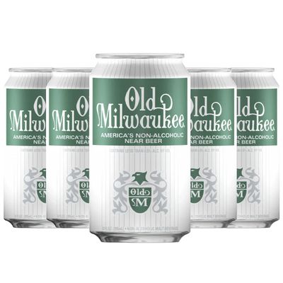 Old Milwaukee Non-Alcoholic Beer Domestic Non-Alcoholic Malt Beverage 12 fl oz Cans