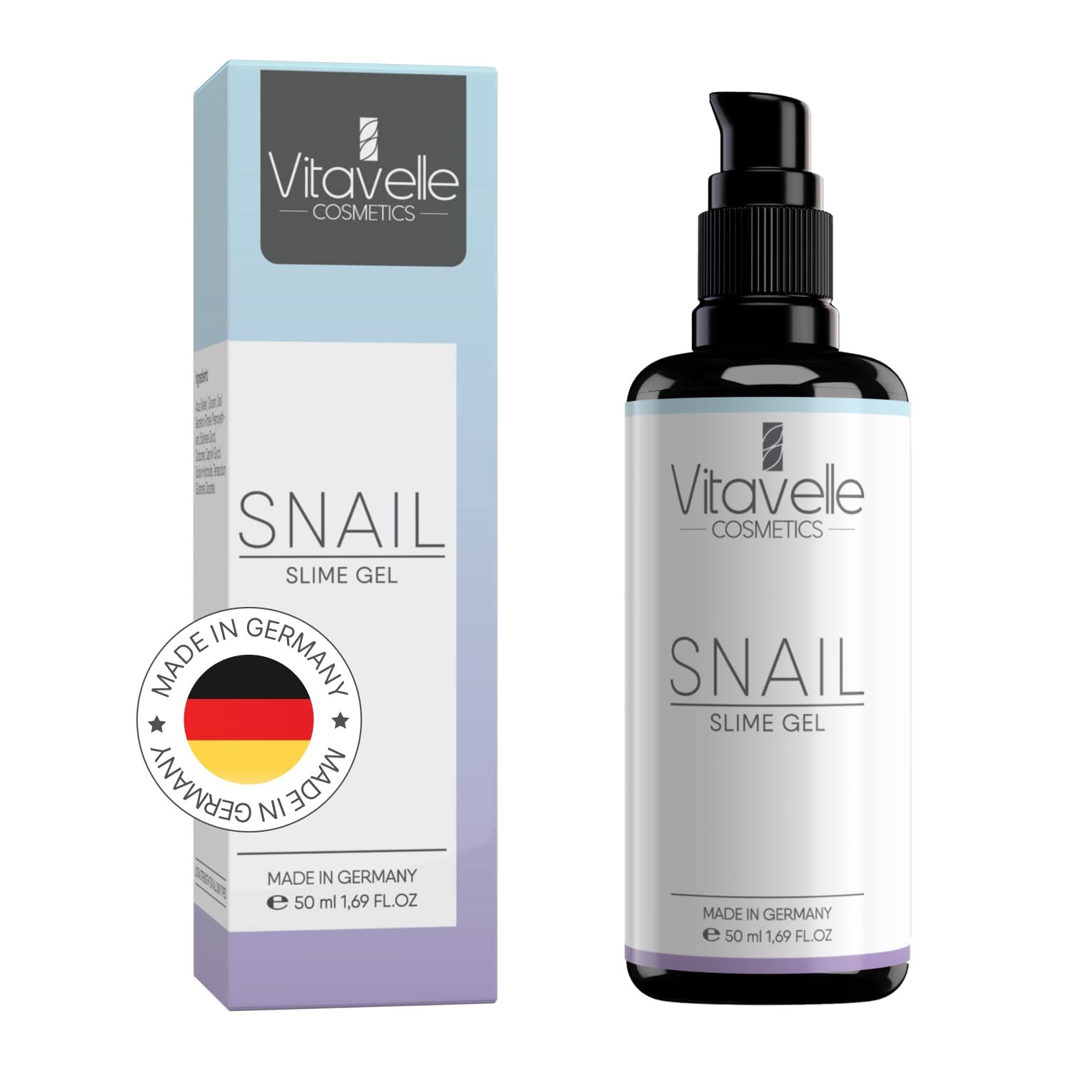 VITAVELLE Snail Mucin Moisturizer Gel for Face - Anti-Aging, Soothing Snail Gel-Ultra Strenght for All Type of Skin- Collagen-Boosting, Regenerative Snail Gel - Snail Mucin Skin Care Products