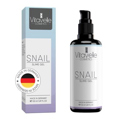 VITAVELLE Snail Mucin Moisturizer Gel for Face - Anti-Aging, Soothing Snail Gel-Ultra Strenght for All Type of Skin- Collagen-Boosting, Regenerative Snail Gel - Snail Mucin Skin Care Products