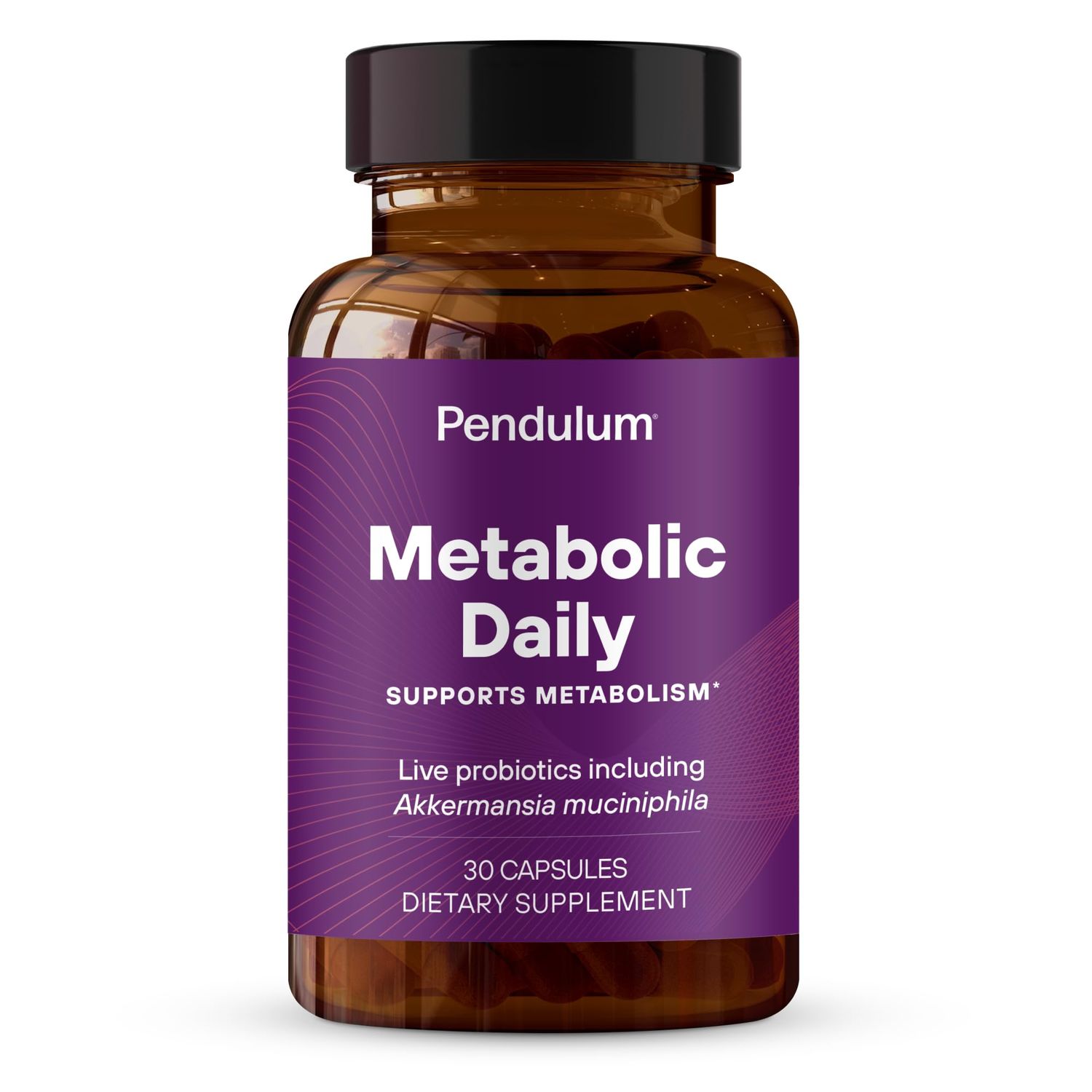 Pendulum Metabolic Daily - Multi-Strain Probiotic with Akkermansia Muciniphila to Support Metabolism and Sustain Energy Levels - for Women and Men - 30 Capsules (1 Pack)