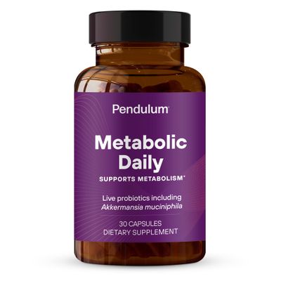 Pendulum Metabolic Daily - Multi-Strain Probiotic with Akkermansia Muciniphila to Support Metabolism and Sustain Energy Levels - for Women and Men - 30 Capsules (1 Pack)