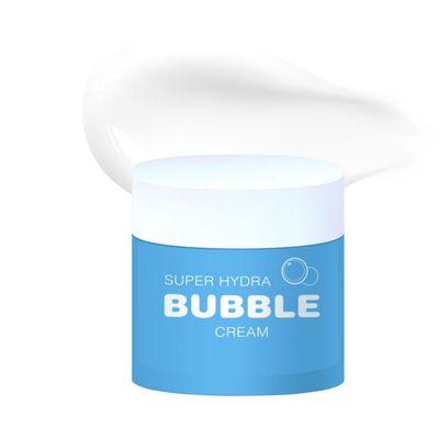 PRETTYSKIN Super Hydra Bubble Skincare Cream 3.38fl.oz.(100ml) Hyaluronic Acid Hydrating Moisturizing, Water drop gel type cream, Korean skincare