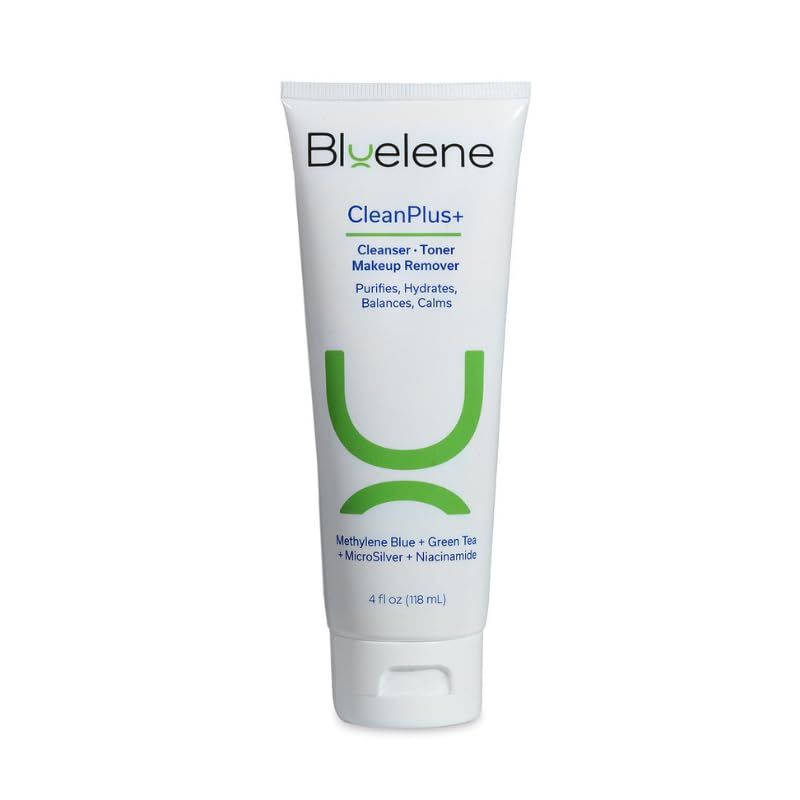 Bluelene CleanPlus CleanserTonerMakeup Remover With Methylene Blue, Niacinamide, MicroSilver