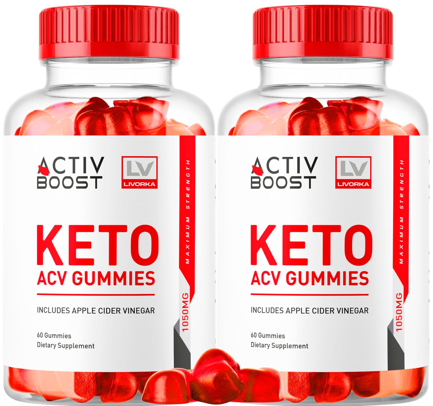 (2 Pack) ActivBoost Keto Gummies Advanced Formula, 120 Gummies for 2 Months