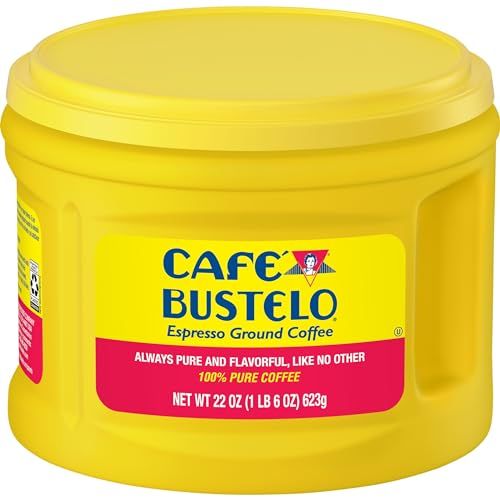 Caf Bustelo Espresso Dark Roast Ground Coffee, 22 Ounces (Pack of 6)