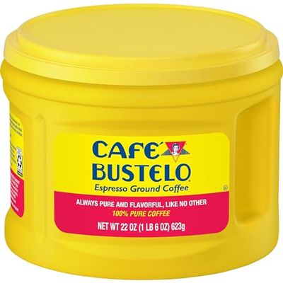 Caf Bustelo Espresso Dark Roast Ground Coffee, 22 Ounces (Pack of 6)