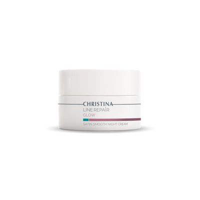 -CHRISTINA- Line Repair Satin Smooth Night Cream Pore Minimizer Formula Night Face Cream Rejuvenate, Nourish, and Hydrate Your Skin Suitable for Fat, Combination, Normal Skin 50ml 1.7 fl.oz
