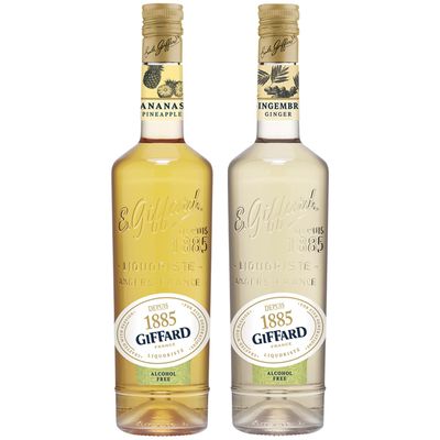 Giffard Depuis 1885 Pineapple and Ginger Alcohol-Free Liqueur 2 Pack - Made in France, 700ml Bottles, Perfect for Spritzers, Mixed Drinks