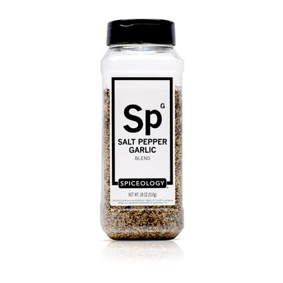 Spiceology - Salt Pepper Garlic (SPG) Seasoning - Premium Blend for Beef, Pork, Poultry Veggies - Ideal as Steak Rub, BBQ Seasoning All-Purpose Meat Rub - 18 oz