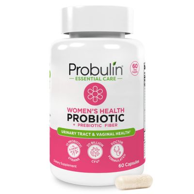 Probulin Women s Probiotics, Daily Vaginal, Gut and Immune Health Supplement Capsules, 20 Billion CFU, 12 Probiotic Strains, Vegan, 60 Count Bottle