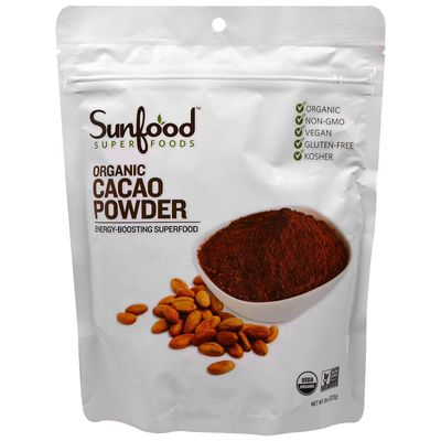 SunFood Organic Cacao Powder Chocolate - 8 oz