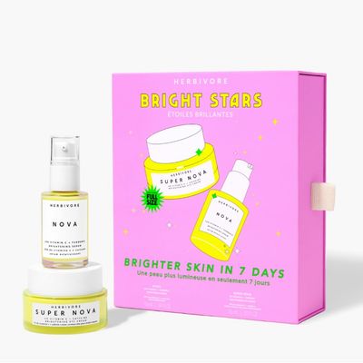 HERBIVORE Bright Stars Brightening Set - Vitamin C Brightening Serum Eye Cream