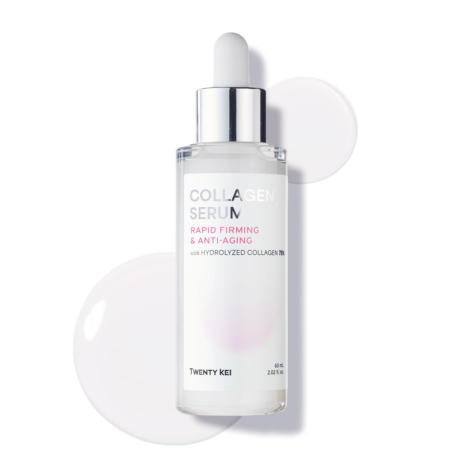 TWENTY KEI Collagen Serum for rapid firming - Hydrolyzed Collagen (2.02 Fl Oz 60ml)