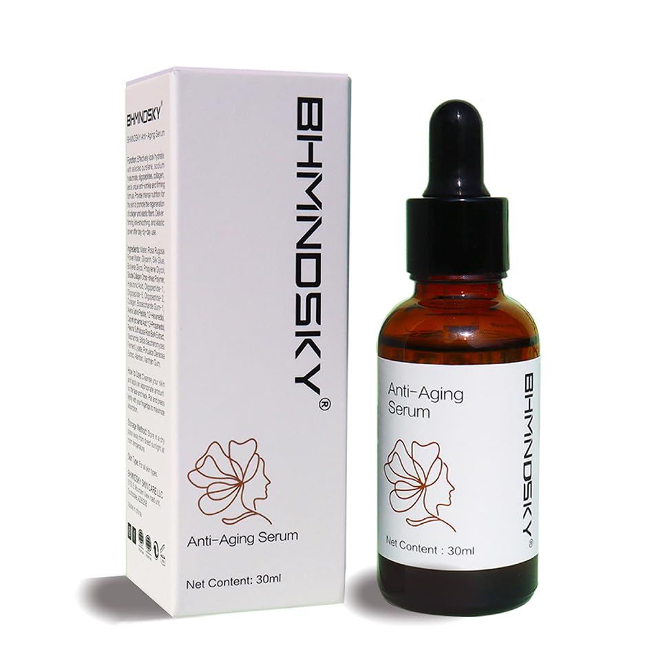 BHMNDSKY Natural Essence Anti-Aging Serum Set, Vitamin C, Retinol, Hyaluronic Acid 1 Fl Oz 30ml