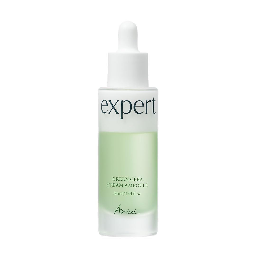 Ariul Expert Green Cera Cream Ampoule - Retinol for Skin Firming, Carnosine Mugwort Ceramide for Hydration Barrier Support, Radiance Boosting, Vegan Formula, Korean Skin Care, 30ml 1.01 fl. Oz