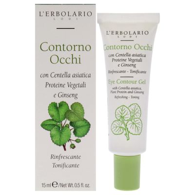 L&#39;Erbolario Eye Contour Gel - Contains Plant Protein And Ginseng - Light, Non Greasy Cream - Helps Reduce Under-Eye Bags And Circles - Provides A Fresh Sense Of Well-Being - Paraben Free - 0.5 Oz