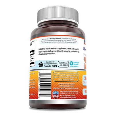 Amazing Formulas Quercetin Berberine - 250mg Berberine and 250mg Quercetin, 90 Veggie Capsules Supplement Non-GMO Gluten Free Made in USA Ideal for Vegetarians