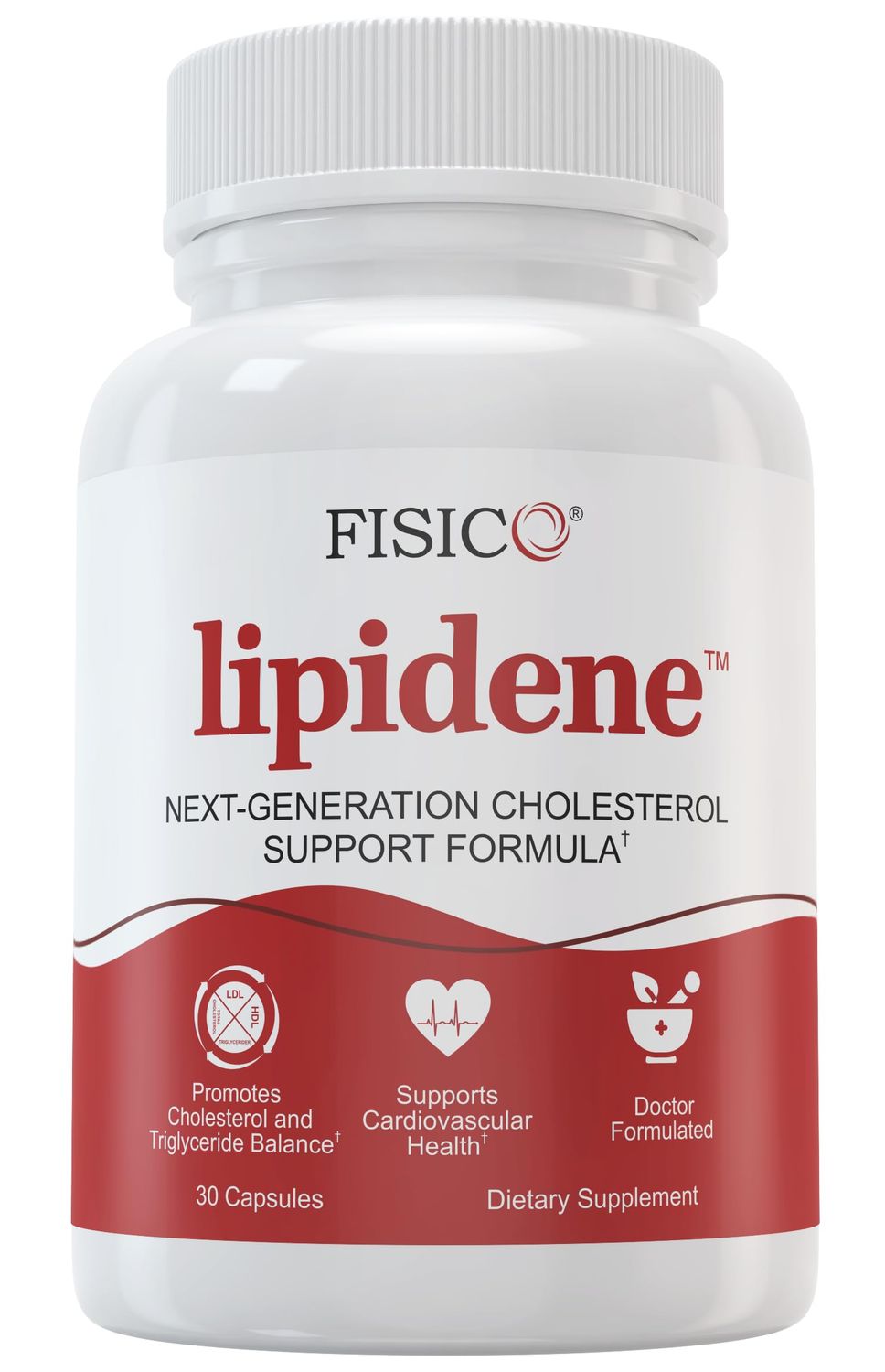 LIPIDENE Cholesterol Support Heart Health Supplement - Lipid Balance, Cardiovascular Function, Heart Health, Circulation and Arterial Wellness. Contains Bergamot Olive Fruit Extract - 30 Capsules