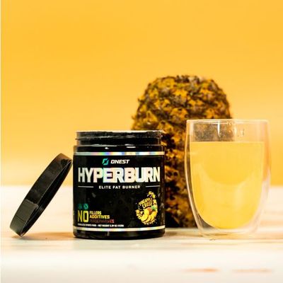 ONEST Hyperburn Fat Burner Powder - 153g (30 Servings) Enhanced Energy Boost Performance Support Supplement Metabolism Booster Sports Nutrition Powder for Men and Women